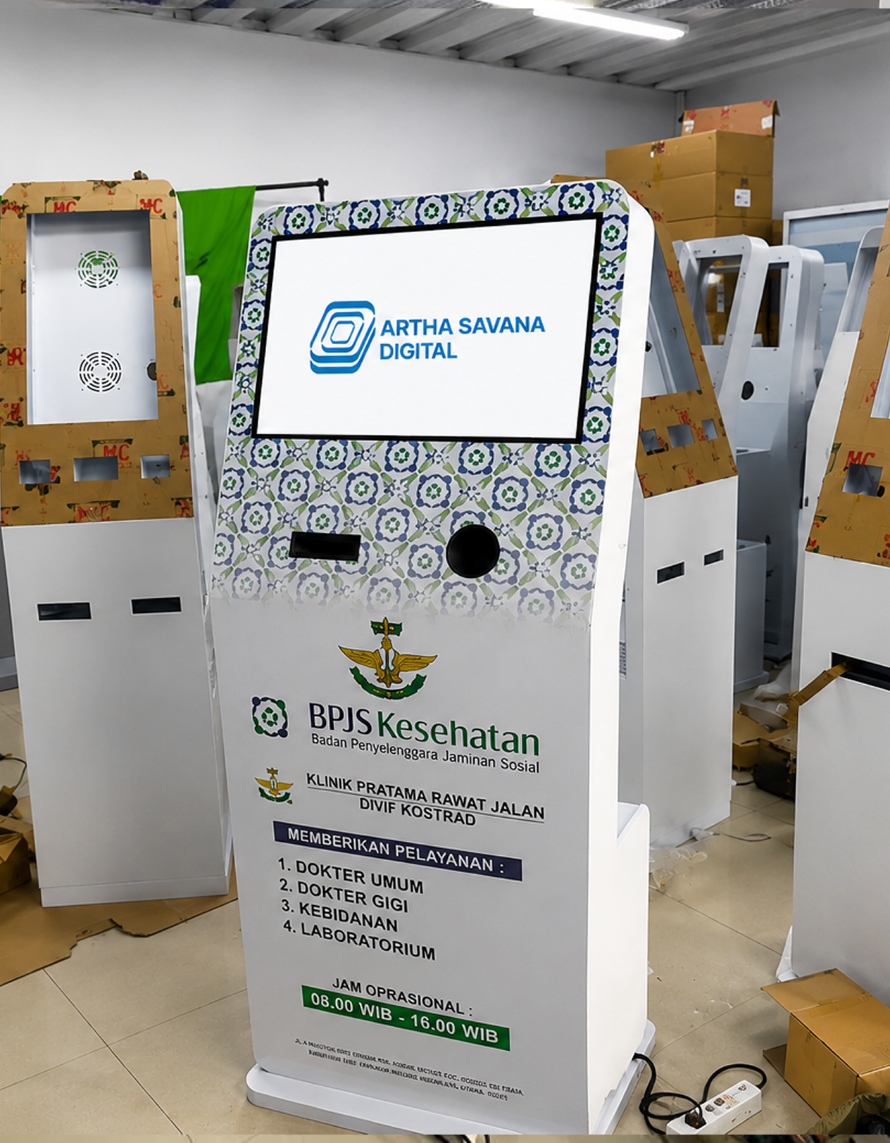 Mesin Kiosk Antrian Digital